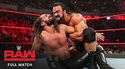FULL MATCH - Seth Rollins vs. Drew McIntyre: Raw, January 21, 2019