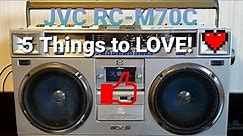 5 Things I Love About My JVC RC-M70 Boombox