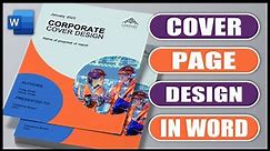 Create a COVER PAGE in Word | EASY TUTORIAL