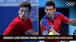 Carreno-Busta beats Djokovic 🎾 | #Tokyo2020 Highlights