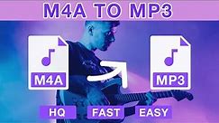 How to Convert M4A to MP3 on Mac and Windows PC | Up to 320Kbps