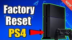 How to FACTORY RESET PS4 and RESTORE DEFAULT SETTINGS (BEST METHOD)