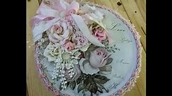 DIY - Learn to make a beautiful Round Altered Tin in Shabby Chic Style -