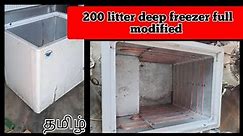 Voltas deep freezer not cooling tamil/ deep freezer/ deep freezer internal leakage repair/workshop