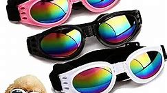 3Pcs Stylish Pet Glasses Cool Dog Sunglasses Dog Doggles Waterproof Windproof Eyewear UV Protection Sunglass for Big Dog