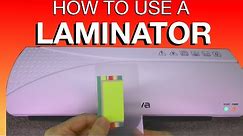 How to use a LAMINATOR