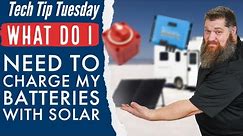4 Essentials Components to charge your RV Batteries with SOLAR