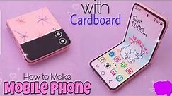 How to make folding Mobile phone with Cardboard and paper/Diy Paper Mobile phone/Diy Paper Craft