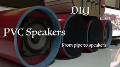 DIY Speakers made from PVC pipe