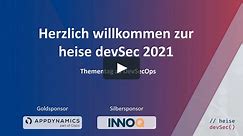 heise devSec - DevSecOps 2021