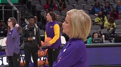 Watch the LSU Women's basketball team practice before the Final Four