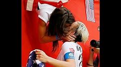 Abby Wambach Kisses Her Wife, Sarah Huffman, After Women's World Cup Win