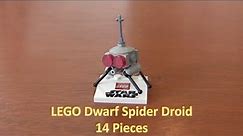 How To Build A LEGO Star Wars Mini Dwarf Spider Droid 14 Pieces