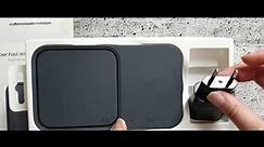 Super Fast Wireless Charger Duo Samsung (charging max 15 W) Unboxing