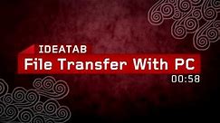 Lenovo IdeaTab S2109A (S2109) - Transfer data from / to PC