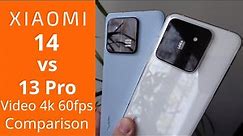 Xiaomi 13 Pro vs Xiaomi 14 - Video comparison 4k 60fps