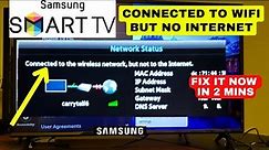 How to Fix Samsung TV Connected to Wireless Network But Not the Internet | Fix it now in 2 Mins