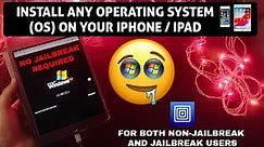 Install any OS on iPhone/iPad| Install Windows on ios|Windows xp on iPhone/iPad| utm virtual machine
