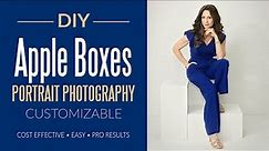 DIY White Apple Boxes Portrait Photography