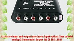 KEEDOX? 5.1-Channel DTS/AC-3 Home Theater Audio Decoder RCA Decode DTS / Dolby AC-3 Digital