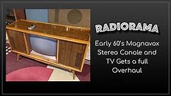 Complete restoration of a early 60's Magnavox Stereo console with 23" BW TV