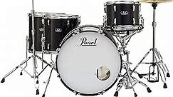Pearl Roadshow Drum Set 5-Piece Complete Kit with Cymbals and Stands, Jet Black (RS525WFC/C31)