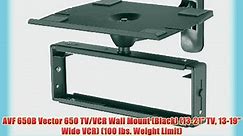 AVF 650B Vector 650 TV/VCR Wall Mount (Black) (13-21 TV 13-19 Wide VCR) (100 lbs. Weight Limit) - video Dailymotion