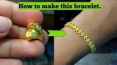 23k gold handmade jewelry | How it's made | gold bracelet making process