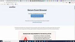 how to download seb(secure exam browser) for Accenture test