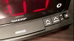 Sharp LED Digital Alarm Clock – Simple Operation - Easy to See Large Numbers, Built in Night Light, Loud Beep Alarm with Snooze, Bright Big Red Digit Display