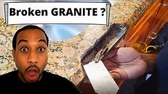 How to fix broken granite countertop.
