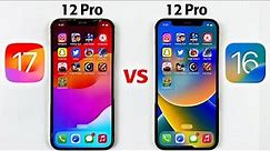 iPhone 12 Pro iOS 17 vs iOS 16 SPEED TEST - iOS 17 vs iOS 16 SPEED TEST - Should You Upgrade?