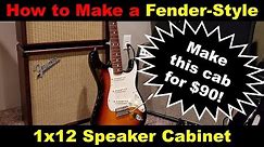 How to make a Fender-style 1x12 Speaker Cabinet