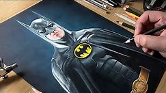 Drawing Batman (Michael Keaton) - Time-lapse | Artology