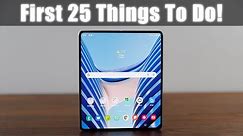 Samsung Galaxy Z Fold 4 - FIRST 25 THINGS TO DO! (That No One Will Show You)
