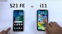 SAMSUNG S21 FE vs iPhone 11 - Speed Test