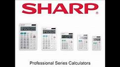 Sharp EL-334WB 12 Digit Professional Large Desktop Calculator with Kick Stand Display