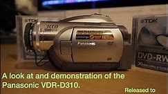 Panasonic VDR D310: DVD Video Camera