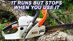 Fixing An Echo Chainsaw That Starts And Runs But Stops When You Use It