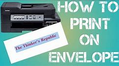 How to print on envelope