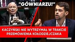 Kaczyński nie wytrzymał szarży Kołodziejczaka. "Gówniarzu!"