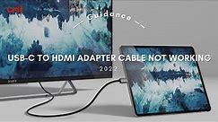 USB C to HDMI Adapter Cable Not Working ? Check This Out: How to Troubleshoot and Fix It! (2022)