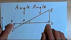 Triangle Similarity - SSS, SAS, and AA 128-2.28