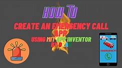 Create An EMERGENCY CALL APP Using MIT APP INVENTOR | TUTORIAL By Dempo Robotics Academy Goa DRAG