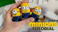 Amigurumi Minion Crochet | How to crochet Little Minions - Keychain