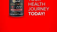 Stay energized and on track with Qunol CoQ10 softgels! Whether you’re just starting your health journey or looking to enhance it, CoQ10 is an essential nutrient that helps support your heart health and overall well-being. Take one daily to power up your body and achieve your goals 🙌 | Qunol
