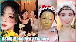 Jannatul☘️Mitsuisen✨Aesthetic ASMR Makeup &Skincare Routine✨Satisfying skincare asmr compilation🌿361