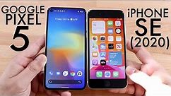 Google Pixel 5 Vs iPhone SE (2020)! (Comparison) (Review)