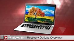 Toshiba How-To: Understanding recovery options when using Windows 10
