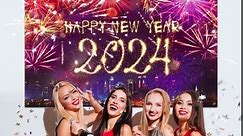 New Years Eve Party Supplies 2024,New Year Decorations Backdrop,72 * 44'' New Years Backdrop 2024 Banner for New Year Celebrating,New Years Backdrops for Photography